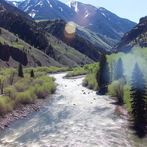 roaring fork river outside of aspen