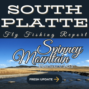 Above Spinney Mountain Reservoir (Middle Fork) - Expansive meadows with the Middle Fork of the South Platte River winding towards Spinney Mountain Reservoir