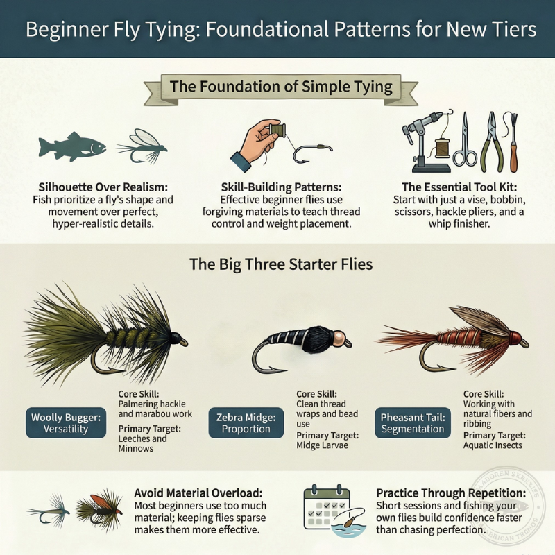 Beginner Fly Tying Patterns: Easy Flies for Beginners to Tie