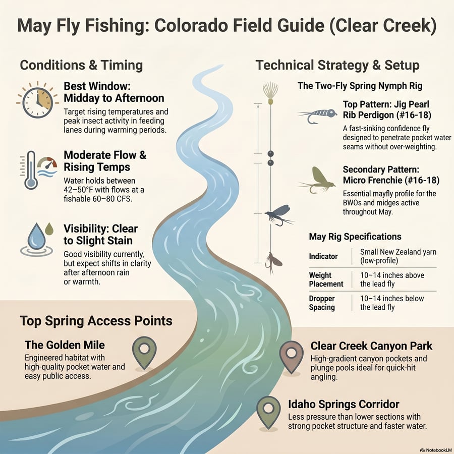 Clear Creek Angling: Pre-Runoff May Fishing Strategy