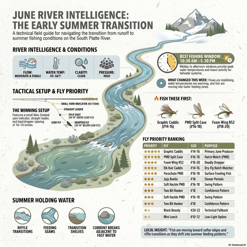 he guides emphasize strategic rig adjustments and precise presentations necessary to find success in these highly pressured Gold Medal waters. Additionally, the texts offer logistical advice regarding public access points, local fishing regulations, and the ideal times of day to target active trout.