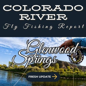 Middle Section Near Glenwood Springs - The Colorado River cutting through Glenwood Springs with mountainous backdrops