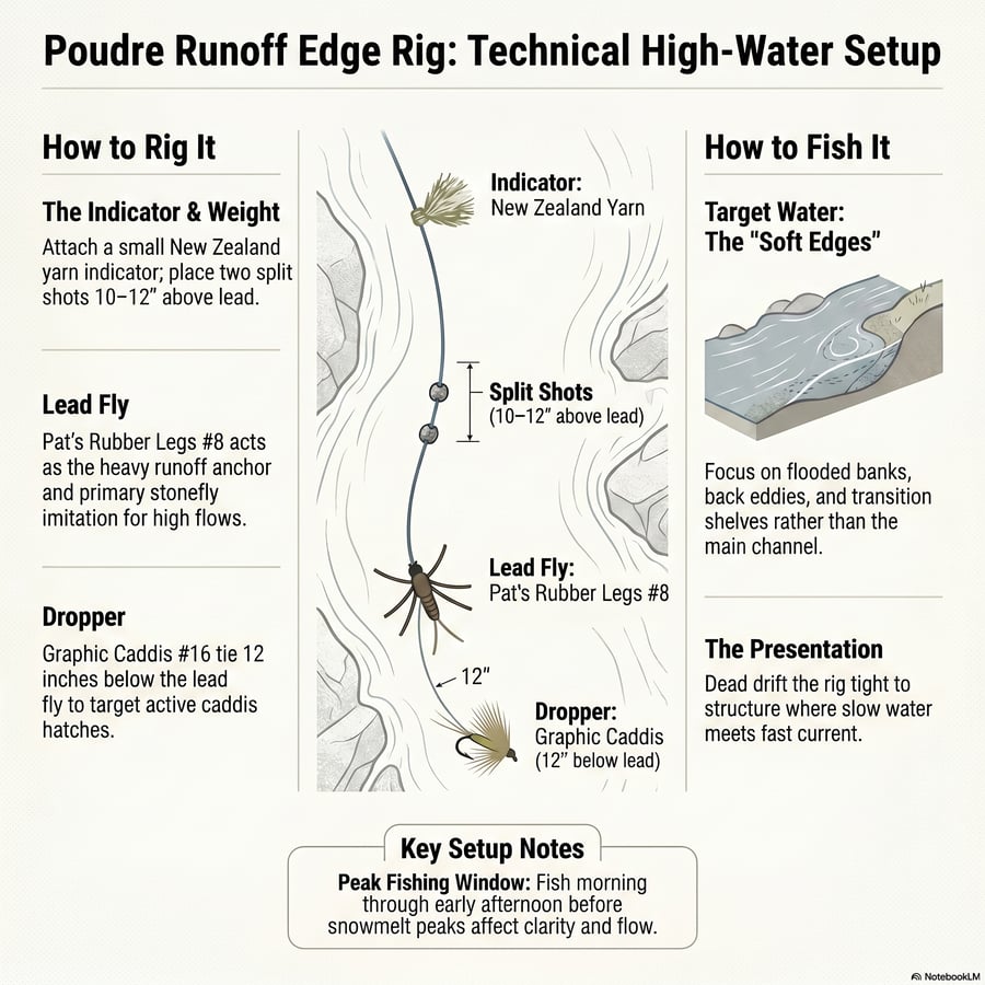 Anglers are encouraged to prioritize late morning outings and remain mobile to capitalize on the narrow window before seasonal runoff renders the river difficult to fish. Throughout the season, the guides stress the importance of monitoring USGS flow