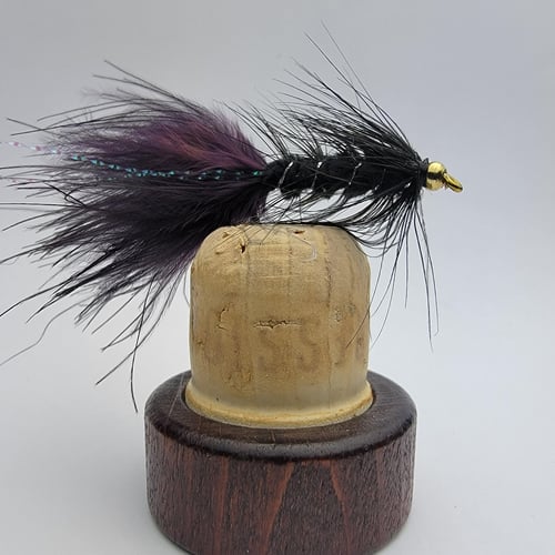 Woolly Bugger streamer, size 8-12, an ideal fly for targeting larger trout in deeper pools on Clear Creek near undercut banks