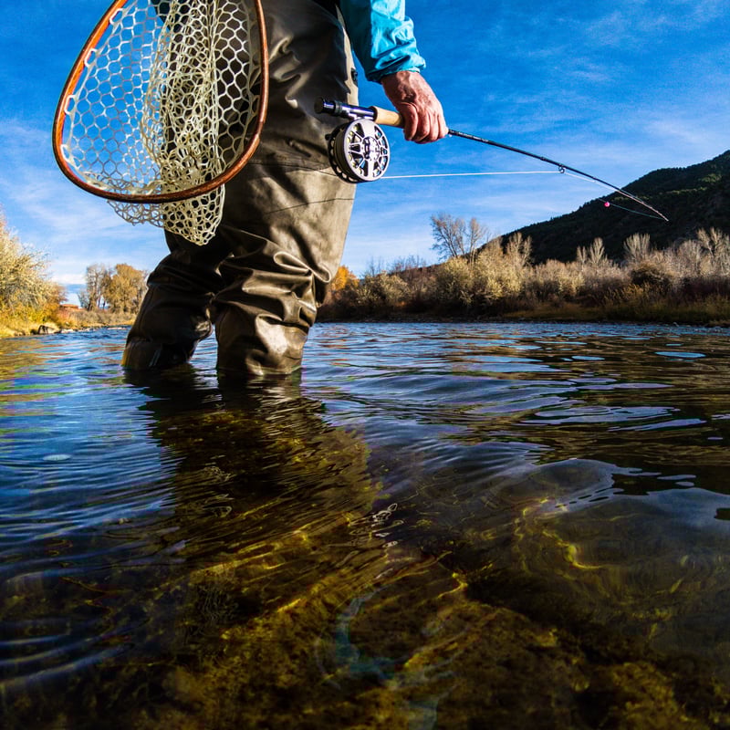 an angler stands in the south platte river near waterton canyon little colorado fly fishing spots