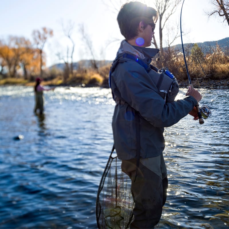 fly fishing in waterton canyon near littleton colorado fly fishing spots two women stand in te south platte river