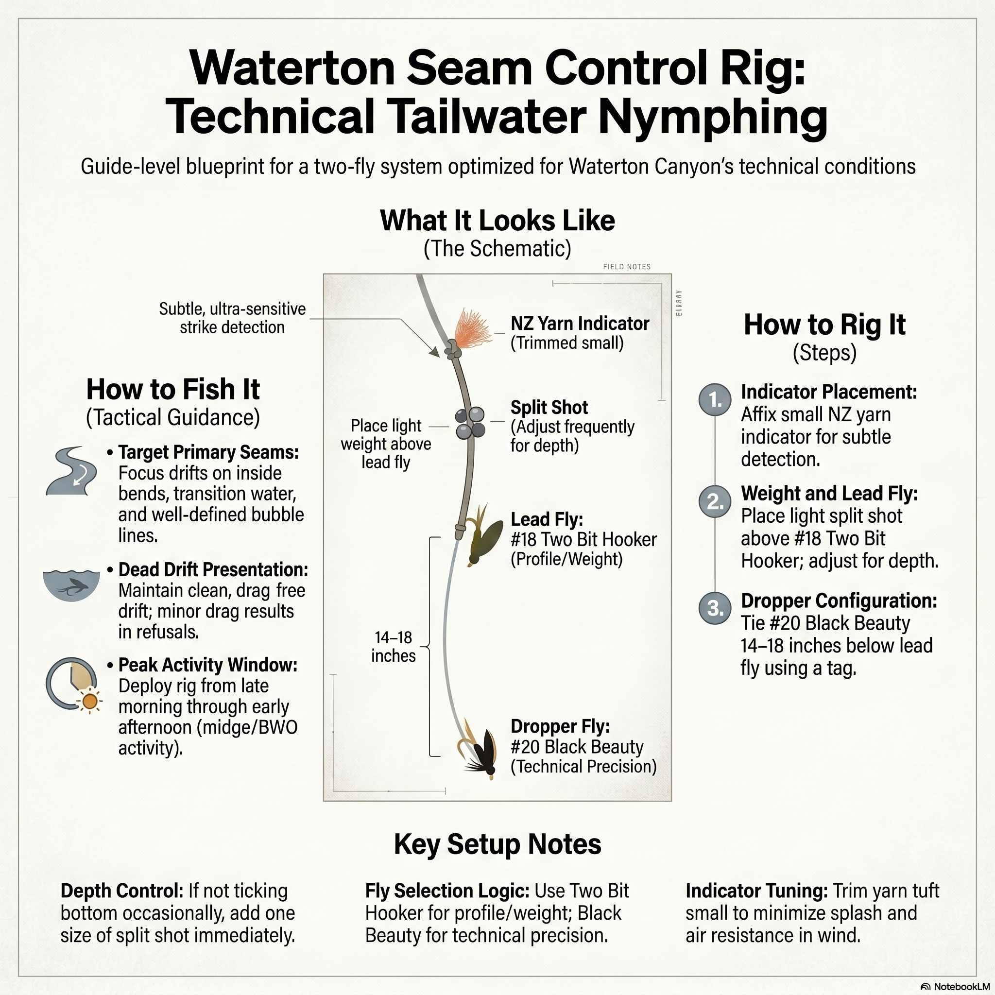 May 2026 Waterton Canyon fishing report. Fly rig set up