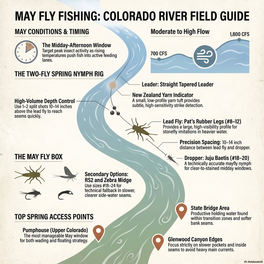 The Colorado River fishing report for May 2026 details a distinct regional split in angling conditions across three primary sections of the waterway.