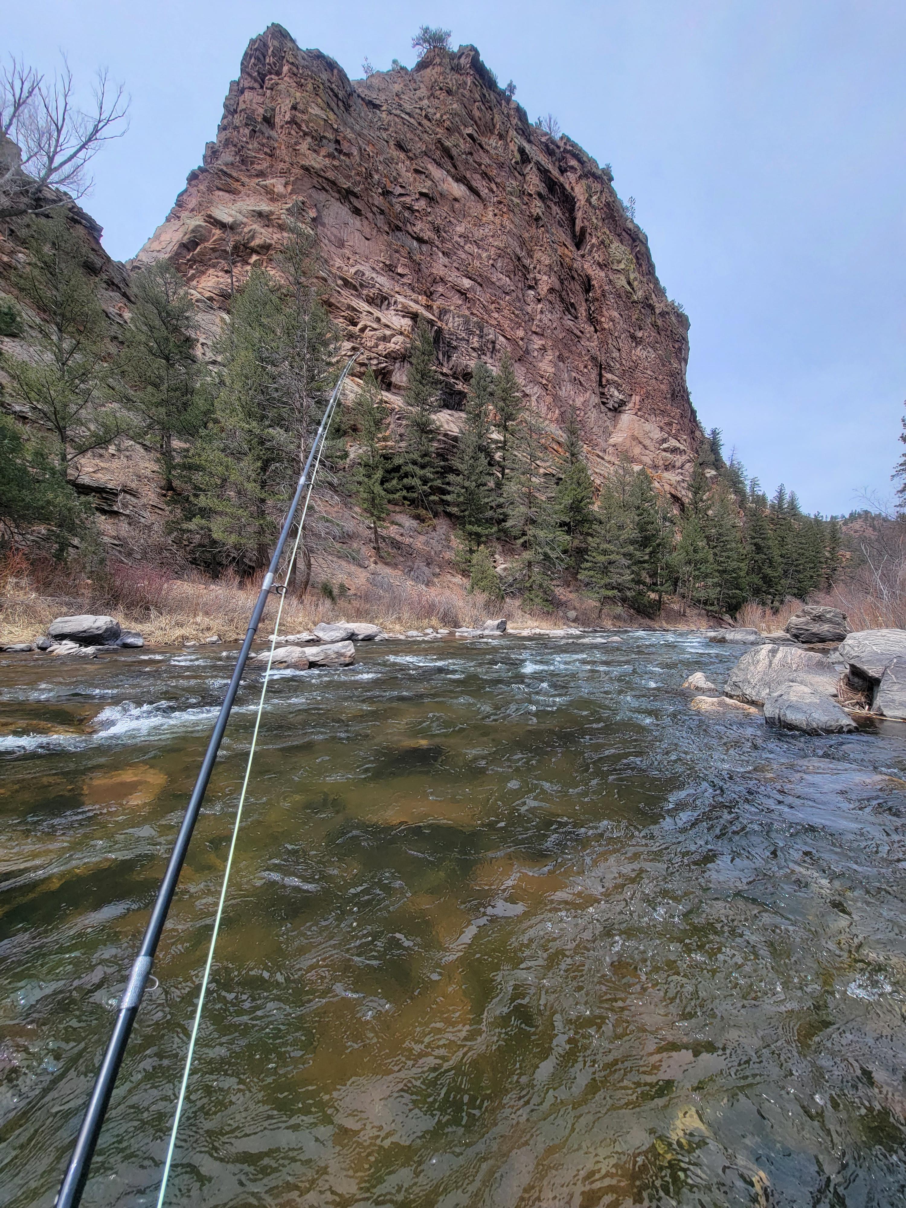  person holding a fly fishing rod and casting a line in a picturesque river with mountains in the background. The article discusses various fly fishing techniques for success in Colorado, including dry fly fishing, nymphing, streamer fishing, high-stick nymphing, and Euro nymphing. It emphasizes the importance of matching the hatch, using different fly patterns, and adjusting techniques based on the season, river conditions, and fish behavior.