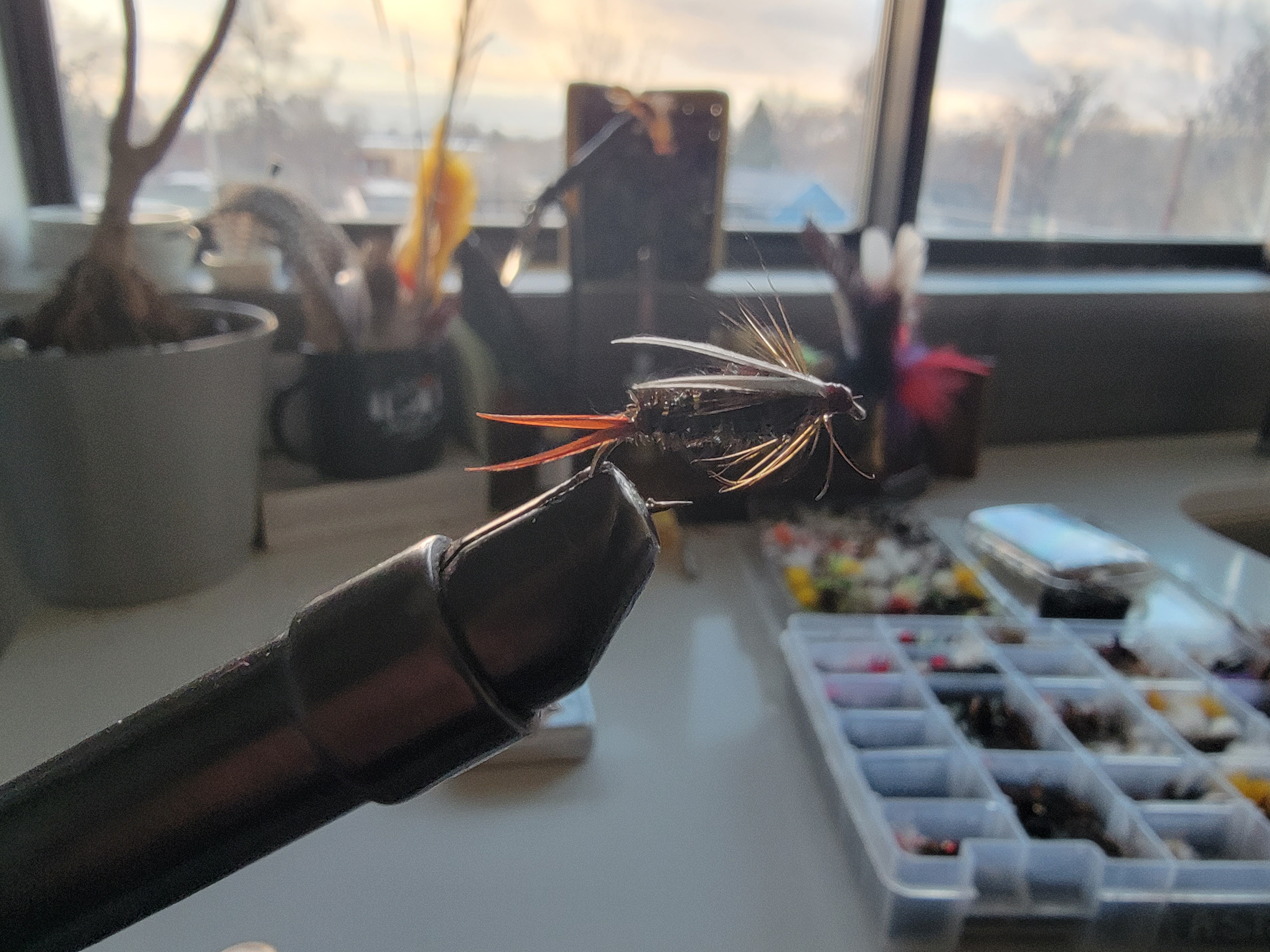 Prince Nymph fly fishing close up