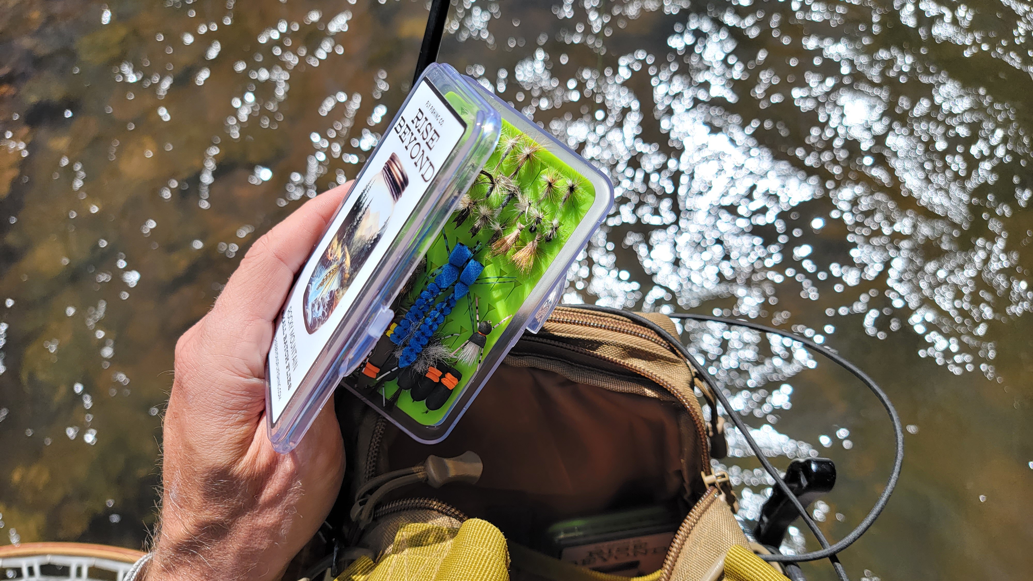 Rise beyond fly box opened on the south platte river