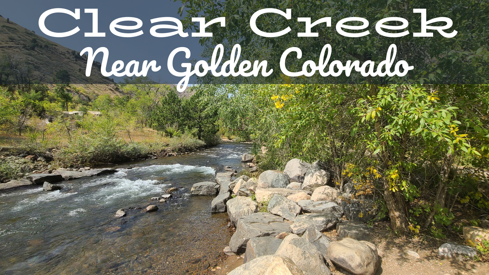 Clear creek flows near golden colorado in early spring the flies are flying. blue wing olives BWOs are hatching.