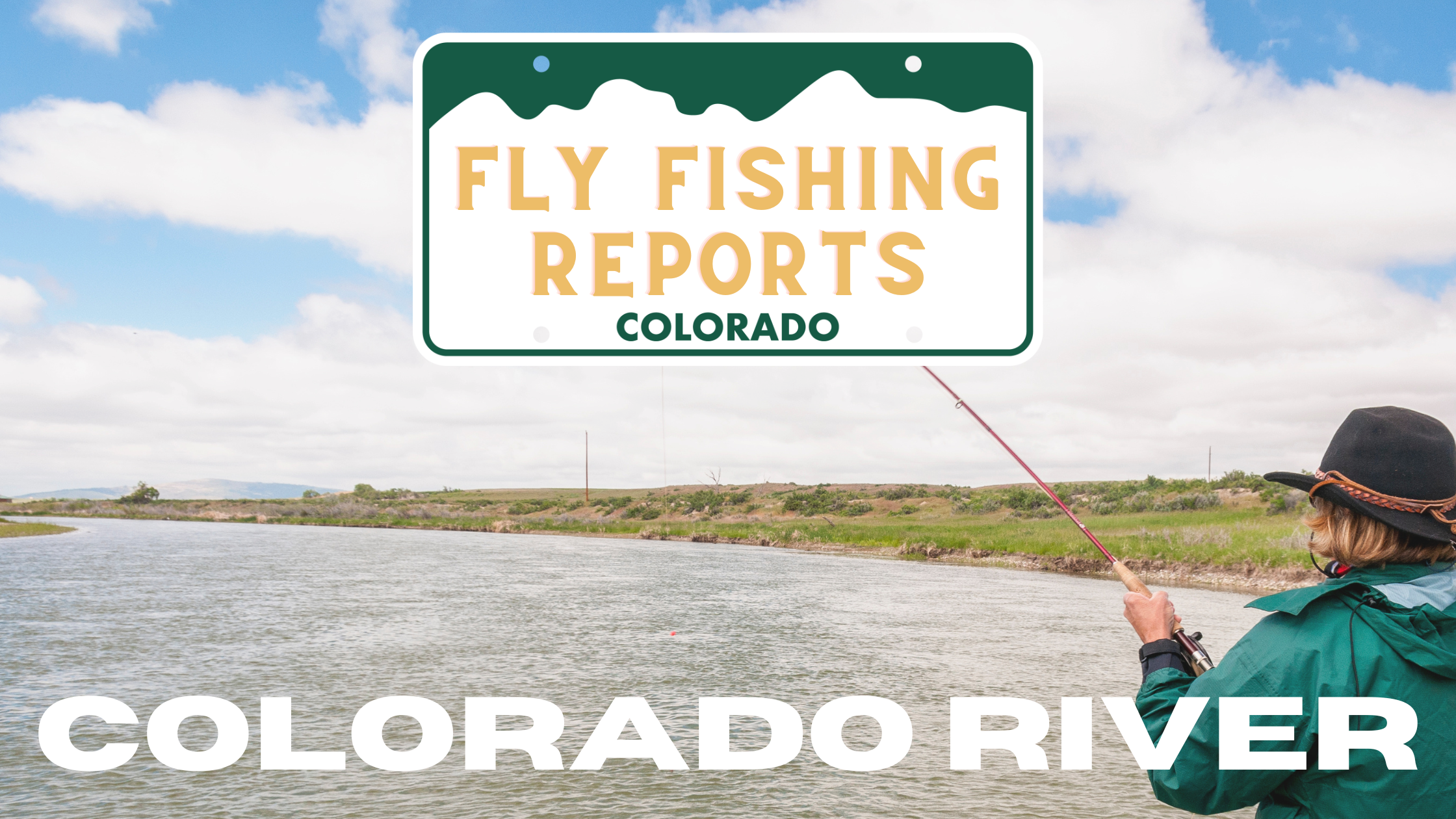 Fly fisherman casting on the Upper Colorado River at the Pumphouse Recreation Area, surrounded by scenic canyon walls and clear, flowing water.