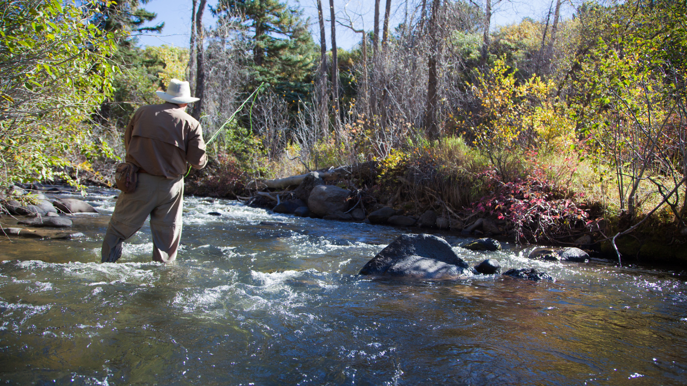 fly fishing near Denver during runoff